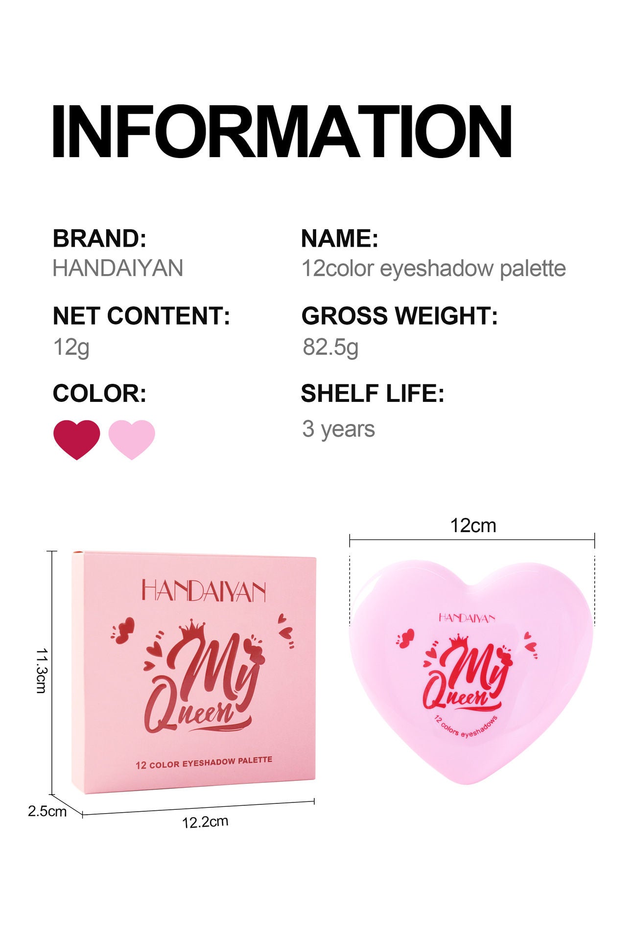 12color eyeshadow palette