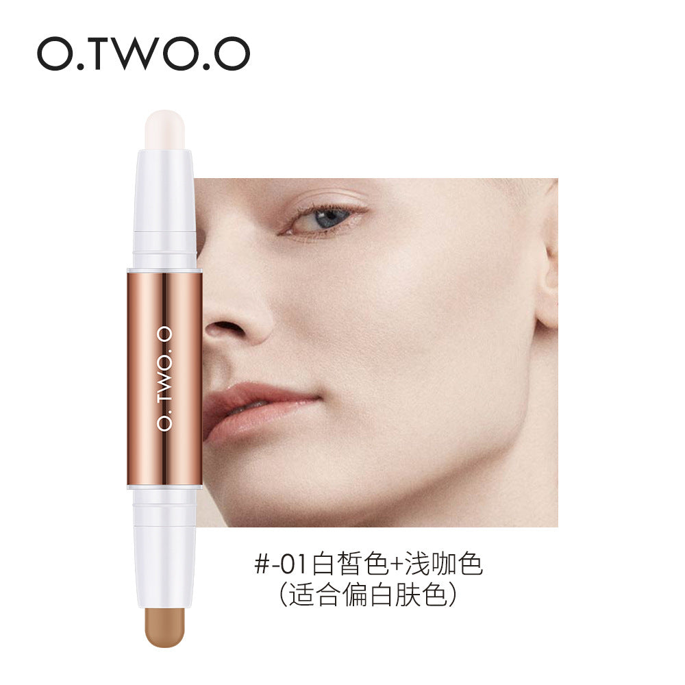 Double-headed Repair Stick Clavicle Shadow Pen Face Three-dimensional High-light Cover Xia Glow Color Plastic Face