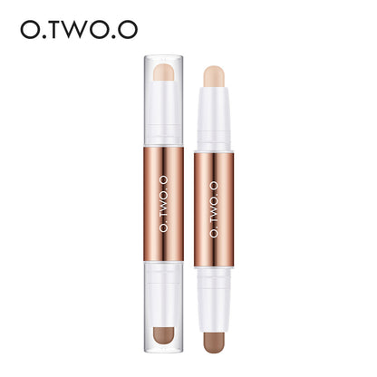 Double-headed Repair Stick Clavicle Shadow Pen Face Three-dimensional High-light Cover Xia Glow Color Plastic Face