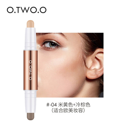 Double-headed Repair Stick Clavicle Shadow Pen Face Three-dimensional High-light Cover Xia Glow Color Plastic Face