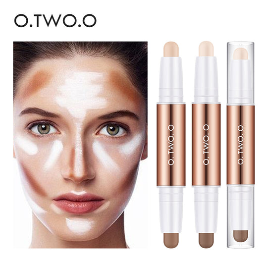 Double-headed Repair Stick Clavicle Shadow Pen Face Three-dimensional High-light Cover Xia Glow Color Plastic Face