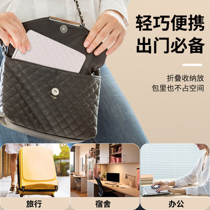 Led Makeup Mirror With Lamp Portable Folding Desktop Travel Desktop Erectable Dormitory Home Mirror Intelligent Beauty Mirror