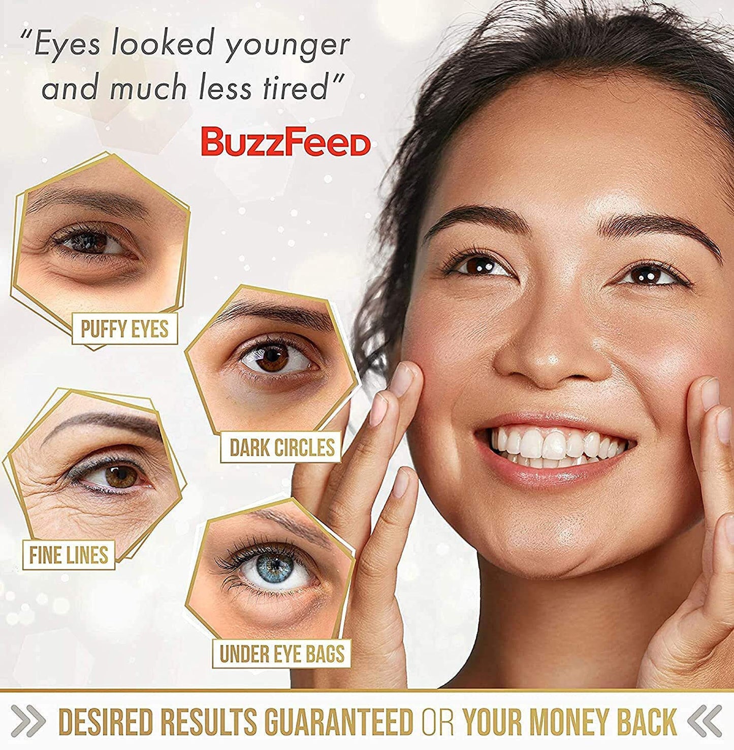 Eye Mask, Gold Eye Mask, Firming, Lifting, Lightening Fine Lines, Eye Mask To Remove Eye Bags And Eliminate Gold Eye Mask