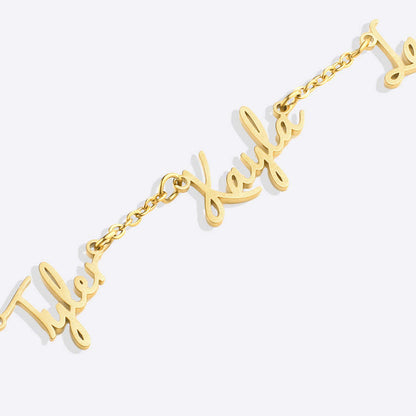 Independent Station Cross-border Hot Selling Multi-name Custom Christmas Mother&#039;s Day Ladies Gift Electroplated 18k Necklace