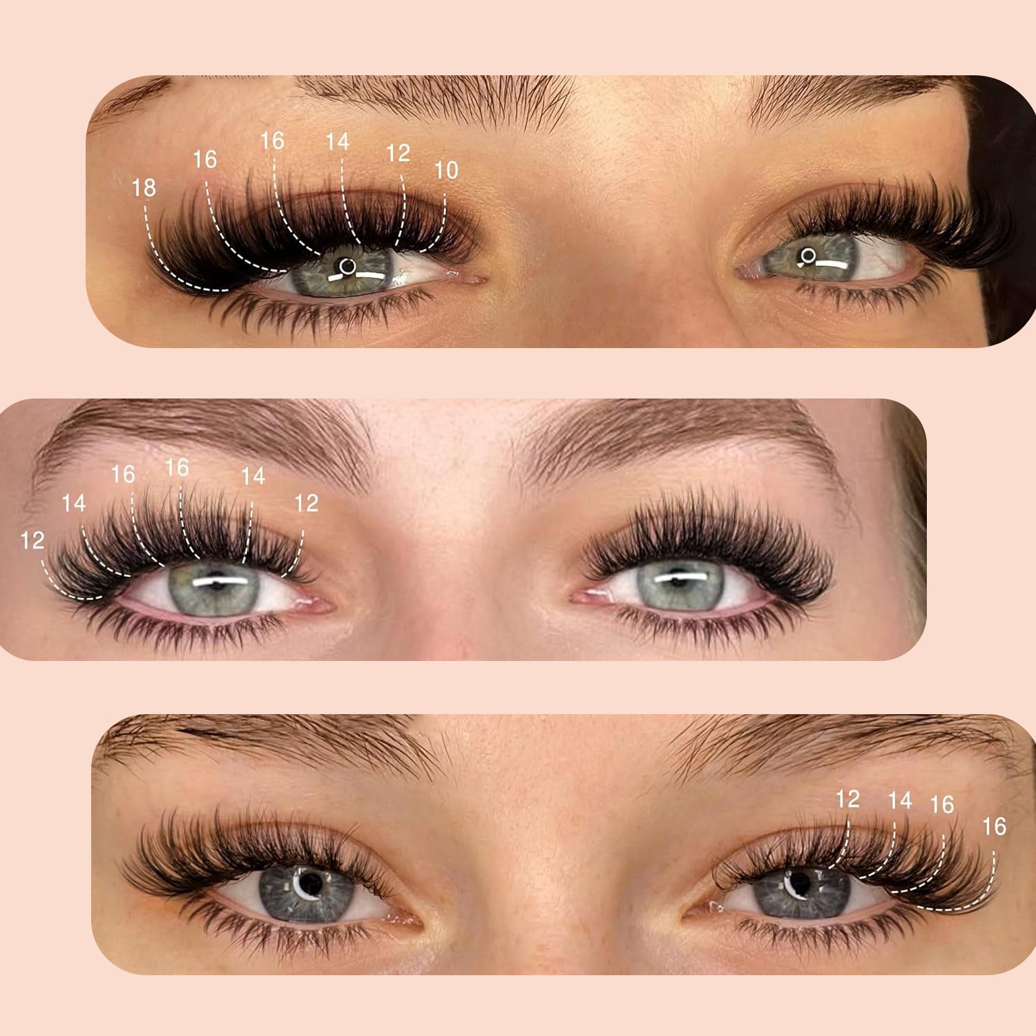 Cross-border Cluster Lashes Cluster Messy Segmented Hair Foreign Trade Long Thick Grafting False Eyelashes