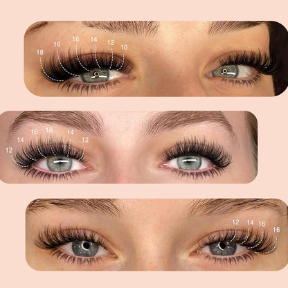 Cross-border Cluster Lashes Cluster Messy Segmented Hair Foreign Trade Long Thick Grafting False Eyelashes