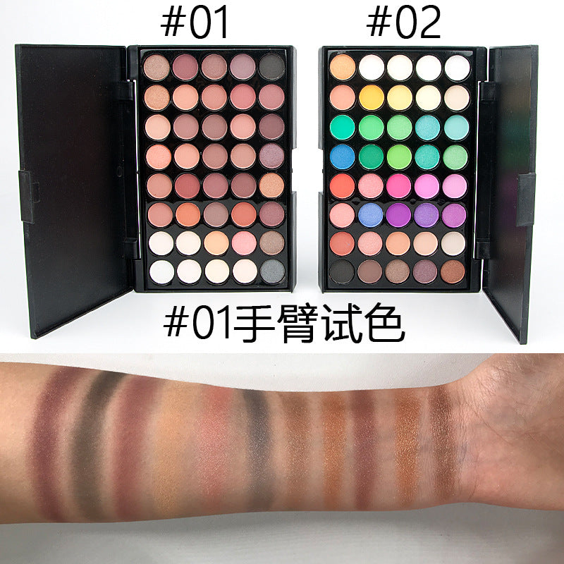 40 Colors Eyeshadow Pearlescent Matte Earth Color Smokey Makeup Eyeshadow Palette Makeup Cosmetics Eyeshadow Palette