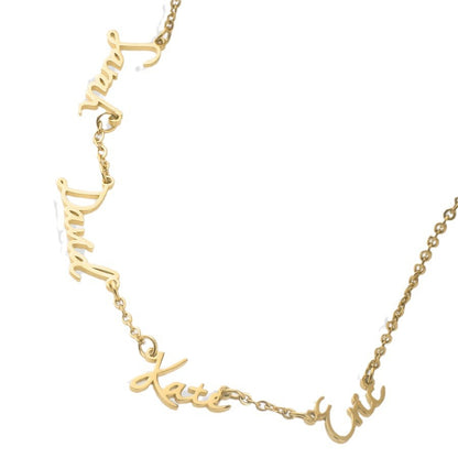 Independent Station Cross-border Hot Selling Multi-name Custom Christmas Mother&#039;s Day Ladies Gift Electroplated 18k Necklace