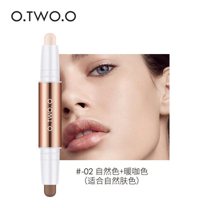 Double-headed Repair Stick Clavicle Shadow Pen Face Three-dimensional High-light Cover Xia Glow Color Plastic Face