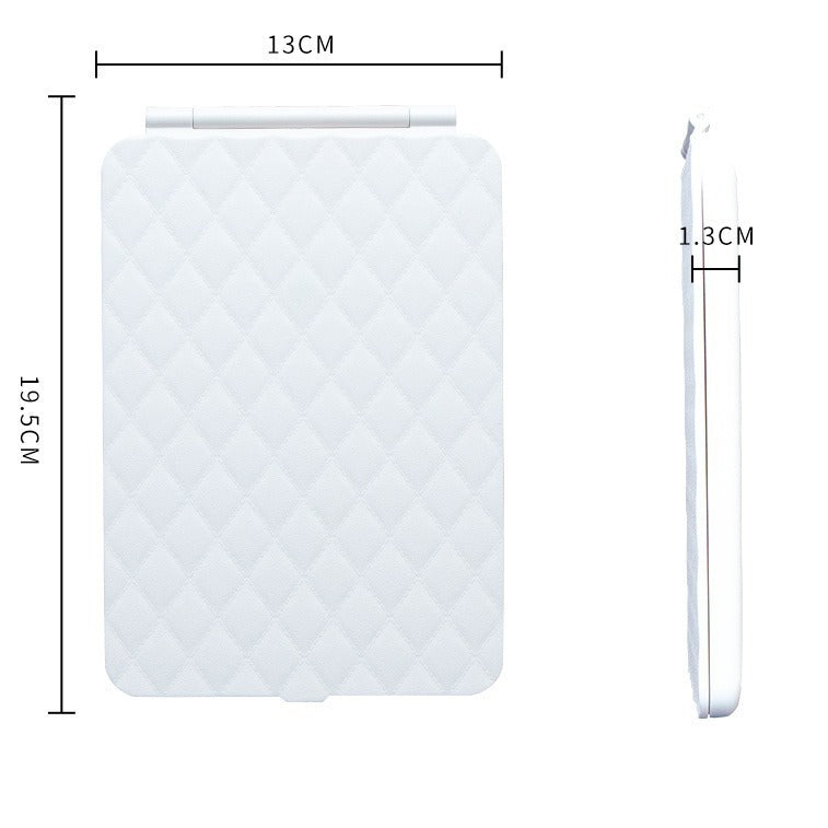 Led Makeup Mirror With Lamp Portable Folding Desktop Travel Desktop Erectable Dormitory Home Mirror Intelligent Beauty Mirror