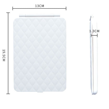 Led Makeup Mirror With Lamp Portable Folding Desktop Travel Desktop Erectable Dormitory Home Mirror Intelligent Beauty Mirror