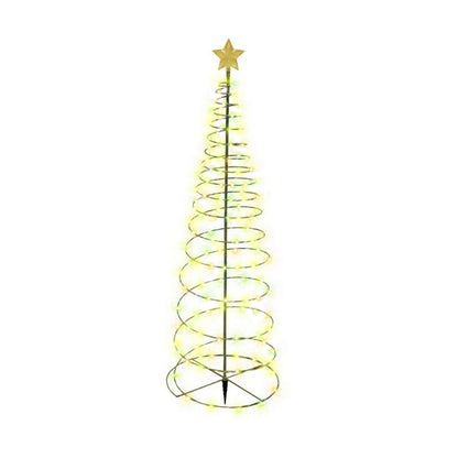 Christmas Garden Lights String Star Christmas Tree Decoration Lights LED Solar Christmas Tree