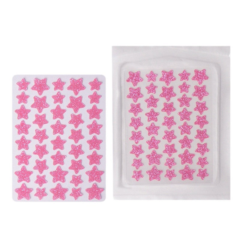 Amazon's New Glitter Powder Acne Patch Absorbs Pus, Whole Piece, Colorful Star Concealer Patch, Invisible Breathable Star Acne Patch