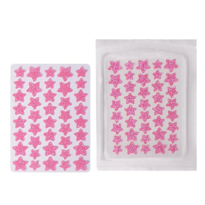 Amazon's New Glitter Powder Acne Patch Absorbs Pus, Whole Piece, Colorful Star Concealer Patch, Invisible Breathable Star Acne Patch