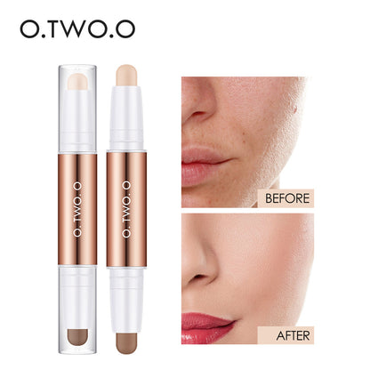 Double-headed Repair Stick Clavicle Shadow Pen Face Three-dimensional High-light Cover Xia Glow Color Plastic Face